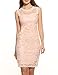 Acevog Women's Elegant Floral Sleeveless Lace Cocktail Evening Dress (XX-Large, Pink)
