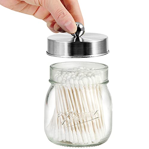 SheeChung Apothecary Jars Set,Mason Jar Decor Bathroom Vanity Storage