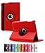 ShopNY Case - Apple iPad Air Case - 360 Degree Rotating Stand Case Cover with Auto Sleep / Wake Feature for iPad Air / iPad 5 (5th Generation) (Red)