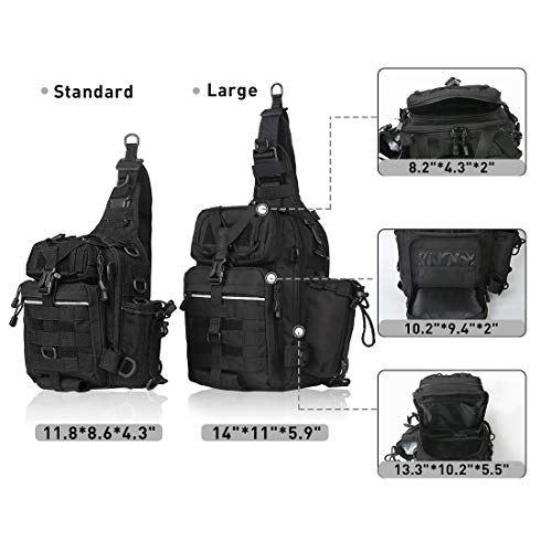 BLISSWILL Fishing Backpack Outdoor Tackle Bag Large Fishing Tackle Bag Water-Resistant Fishing Backpack with Rod Holder Shoulder Backpack