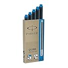 Parker Quink Washable Ink Cartridges, Blue Ink, 2 X 5/Pack
