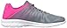 Fila Women's Memory FINITION Running Shoe, Monument/Pink GLO/Metallic Silver, 9 Medium US