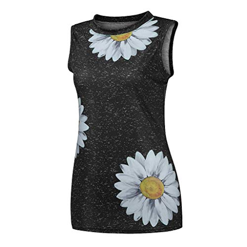Women's Graphic Tank Tops - Summer Sleeveless Loose Fit Casual Shirts