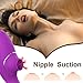 Clitoral Sucking Vibrator Nipple Stimulator Masturbation Dildo Vibrator Waterproof, Treediride Rechargeable G Spot Clitoris Oral Sex Massager with 10 Suction & 10 Vibration Adult Sex Toys for Couples