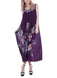 Women's Casual Embroidered Long Dress