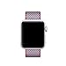 Smart Watch Band, Uitee Newest Woven Nylon Band for Apple Watch Series 42mm 3/2/1 , Comfortably Light With Fabric-Like Feel Wrist Strap Replacement with Classic Buckle (Berry Check Woven Nylon)
