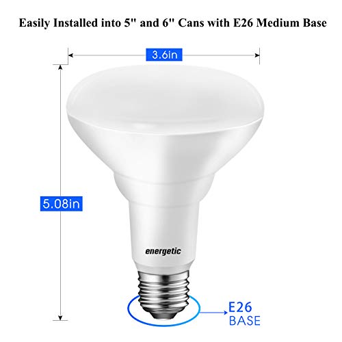 12Pack BR30 Indoor Recessed Light Bulb, Dimmable, 11W=75W, 3000K Warm