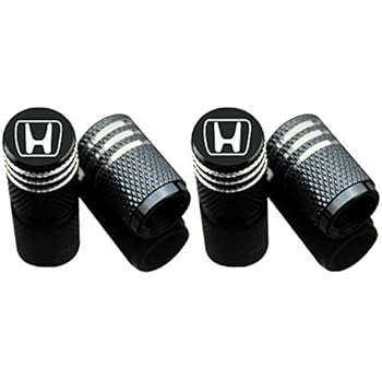 Car Tire Air Valve Caps- Auto Wheel Tyre Dust Stems Cover with Logo Emblem Waterproof Dust-Proof Universal fit for Cars, SUV, Truck, Motorcycles 4 Pieces