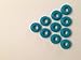 10 Teal Silicone Grommet 5/16