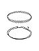 Mudder Black Stretch Tattoo Choker Necklace and Velvet Choker Necklace