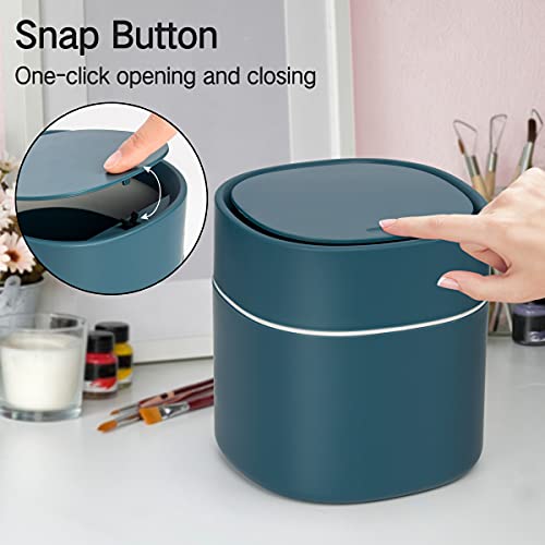 Countertop Trash Can,Mini Garbage Can with Lid,Desktop Trash Bin,Tiny