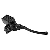 Motorfiets Rechtsvoor Rem Koppelingshendel Hoofdcilinder Geschikt voor Yamaha YFZ450 YFM 7/8 “22 mm(Zwart)