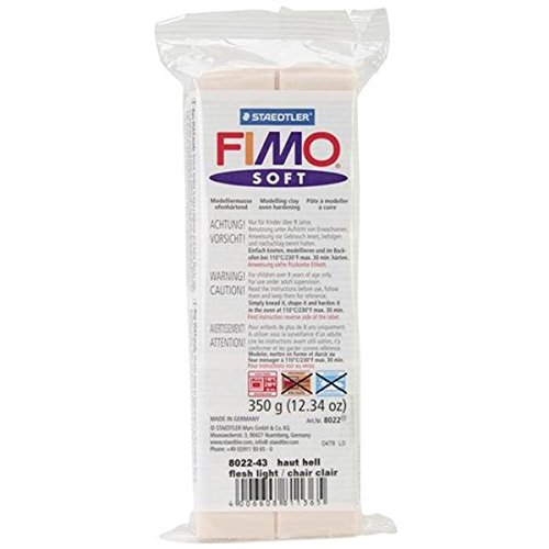 Staedtler fimo soft polymer clay, 12.34-ounce, pink fle…