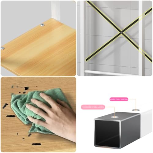 Beauenty Bathroom Space Saver,The Drum Washing Machine Storage Rack,Laundry Room Organization,Bathroom Corner Stand Storage Organizer Accessories,Bathroom Toilet Tower Shelf Space Saver(3levels,White)