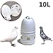 GooDay Bird Water Drinker Feeder Pigeon Plastic Pot Dispenser Container Pigeons Poultry Birds Supplies Tools (12 L)
