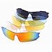 Jon Senkwok White Polarized water Sports Sunglasses with cycling 5 lense