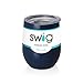 Navy Blue Swig Wine Tumbler