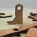 Crafts Embellishments 50pcs Miniature Wooden Boots for Home Decoration