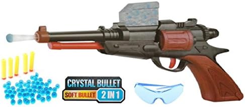 Rose International 2 in 1 Treasure Water Bomb Crystal Soft Bullet Gun Protection Glass