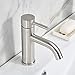 VCCUCINE Contemporary Single Handle Brushed Nickel Bathroom Faucet, Laundry Vanity Sink Faucet With Two 3/8