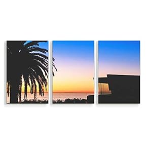 Beach Palm Trees Paradise Painting Artwork for Home...