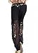 ZLTdream Women's Belly Dance Coins Lantern Pants Black one size