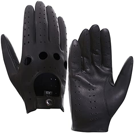 Dents Mens Delta Hairsheep Leather Classic Driving Gloves - Navy