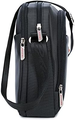 Men's small messenger / crossover bag, black - Image 4