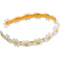 DALJIAFA Halloween Sunflower Headband Daisy Flower Hair Hoops Bands Women Crown Floral Headpiece Hairband Wreath Hawaiian Cosplay Dress Up Festival Parade Masquerade Wedding Birthday Party Accessories - View #4