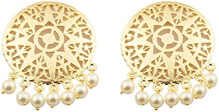 Emerald Studio Gold Plated Stud Earring For Women