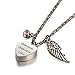Glimkis Personalised Cremation jewelry for ashes love between mother& son is forever Birthstone urn necklaces,June(Engraved)