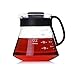 Hario V60 Glass Range Coffee Server, 600ml, Black