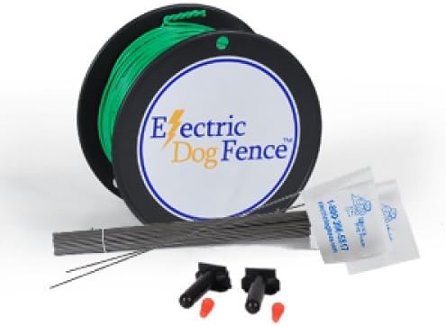 Electric Dog Fence™ Perimeter Boundary Wire Installation Kit | 500 Feet 20 Gauge AWG Copper Wire | 50 Flags | 2 Wire Splices