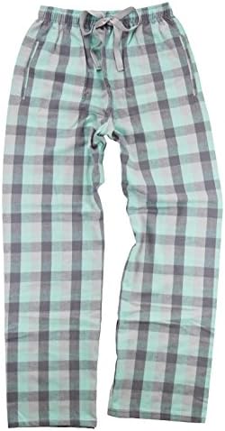 Hometown Clothing Boxercraft Youth Flannel Pant and HTC Garment Guide, (Mint/Grey-M)