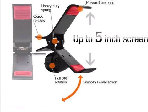 i.Trek Universal Bracket/Cradle for iPhone GPS Android and Windows Smartphone (Black)