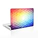 Unik Case Rainbow Gradient Ombre Triangular Galore Graphic Ultra Slim Light Weight Matte Rubberized Hard Case Cover for Macbook Pro