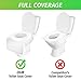 Banana Basics X-Large Disposable Paper Toilet Seat Covers | Potty Seat Covers | Flushable | Travel Friendly Packaging For Adult Use & Kids Potty Training | (10 Packs 100 Count)