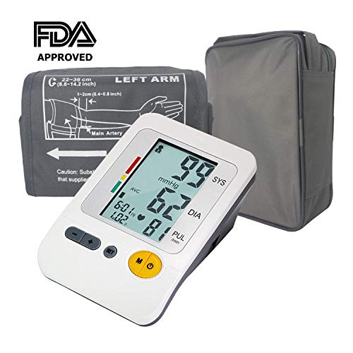 Automatic Blood Pressure Monitor Upper Arm Large Cuff, 4-User Mode Electronic BP Cuff Monitor Portable Digital Sphygmomanometer (FDA Approved) - Thumbnail 7