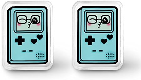 Blue Gamer Cutie Earrings - 90s Grunge, Pastel Grunge, Kawaii Geek, Cute Geekery, Cute Video Game