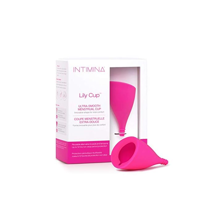 Intimina Lily Cup Size A - Ultra-Soft Menstrual Cup, Reusable Period Protection, Thin Menstrual Cup for up to 8 Hours…