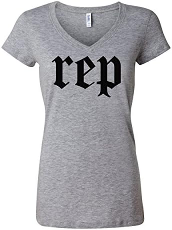 LivingTees Women's V-Neck Rep T-Shirt