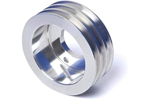 CVF RACING Big Block Chevy Crankshaft Pulley, 396 427 454 V-Belt - Short Water Pump, 3 Groove