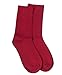 Rambutan Men's Space Collection Rayon made from Bamboo Seamless Dress Socks US 8.5-12.5 (Fire Engine (Red))