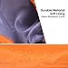 ENKEEO Mummy Camping Sleeping Bag 91x34 Inch 20-30 Degree Ultralight Sleeping Bag with Waterproof Taffeta Shell/Breathable Hollow Cotton, Compression Sack for 4 Season Hiking (Black & Orange)