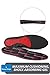 Powerstep Unisex Adult Comfortlast Insole, Black/Red, Men S 9-10.5 / Women S 11-12 US