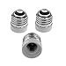 TWDRTDD FINELED 3-Pack E26 to E17 Socket Adapter,Medium Screw E26 to Intermediate Base E17 Light Bulb Socket Adapter Converter Reducer