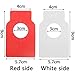 200 Count Wine Bottle Tags Wine Cellar Labels for Wine Racks and Cellars (Red(White), PVC)