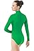 Balera Leotard Girls One Piece Bodysuit For Dance Long Sleeve Mock Neck Turtleneck Spandex