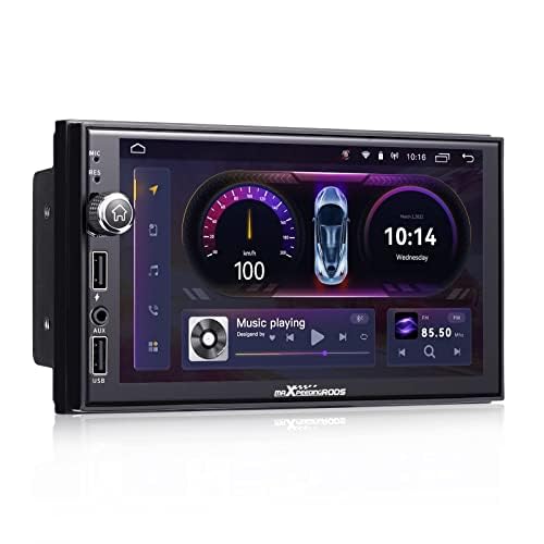 Photo 1 of maXpeedingrods Double Din Android Car Stereo Radio with Wireless Apple CarPlay & Android Auto, 7 Inch HD Touchscreen in-Dash GPS Navigation Head Unit, Bluetooth, Wi-Fi, USB Charging, 2G+32G, Q96