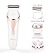 KAKUSII Women’s Shaver Multi-Function Waterproof Rechargeable Electric Razor with Bikini Trimmer Facial Cleansing Brush and Facial Massager